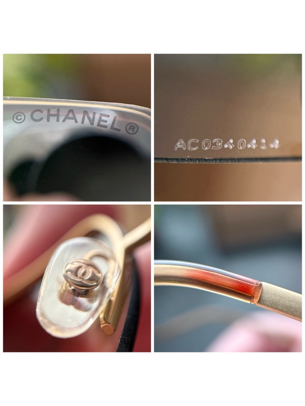CHANEL Classic Vintage Y2K Crystal CC Logo 4092 Sunglasses - Picture 11 of 11